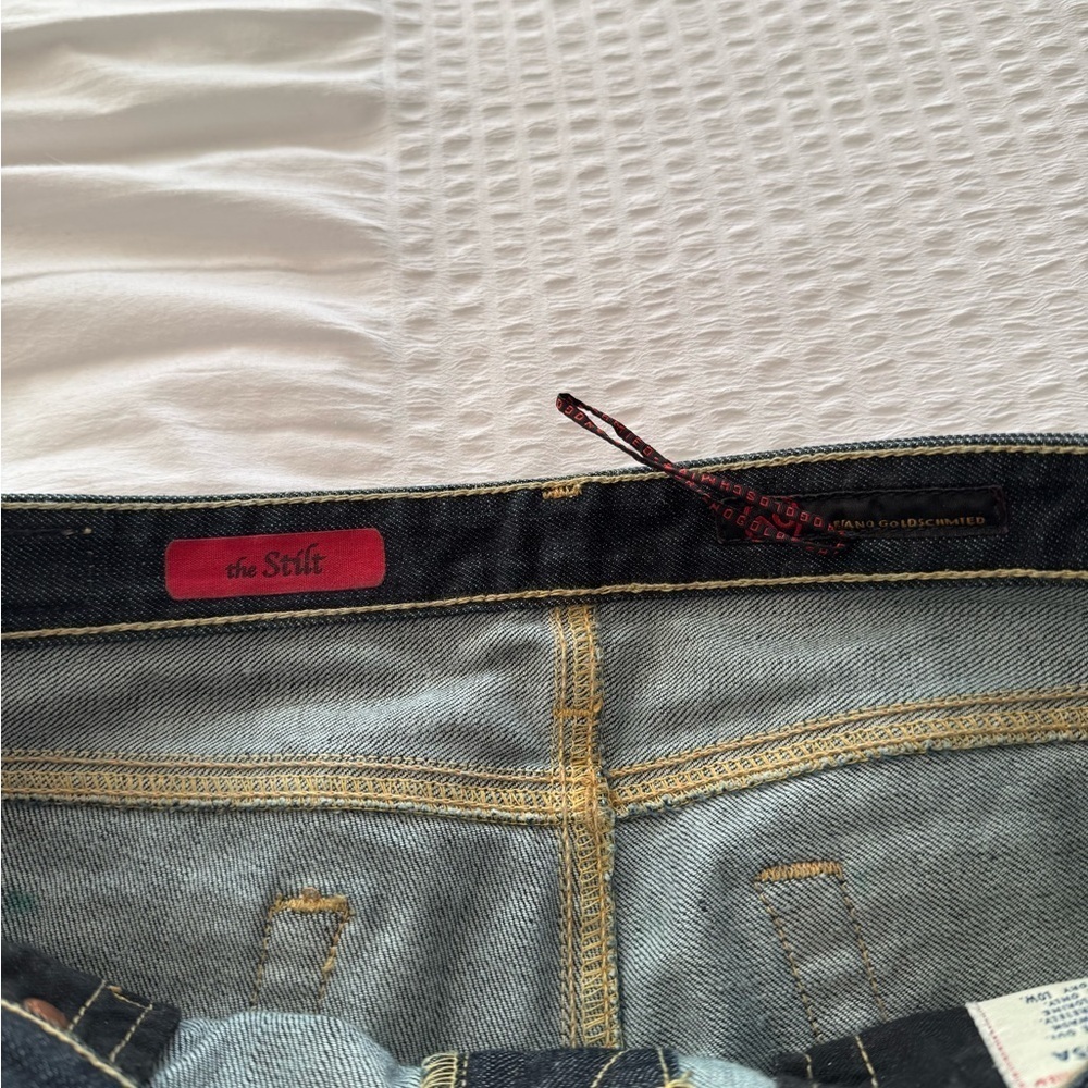 ag Adriano Goldschmied “the stilt” straight leg dark wash jeans size 29R - Picture 4 of 16